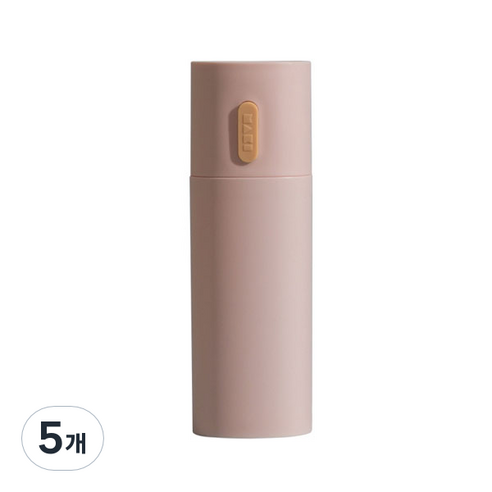 디에스 휴대용 파스텔 칫솔 치약통 핑크, 5개