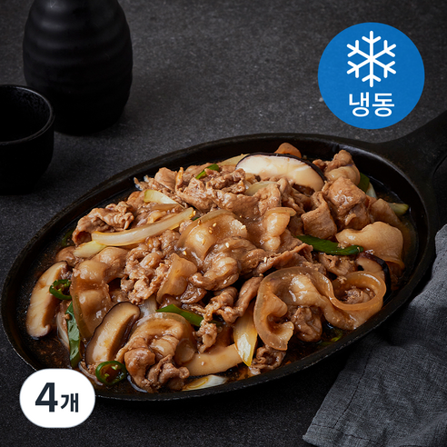 삼다돈 제주 흑돼지 양념 불고기 (냉동), 4개, 300g