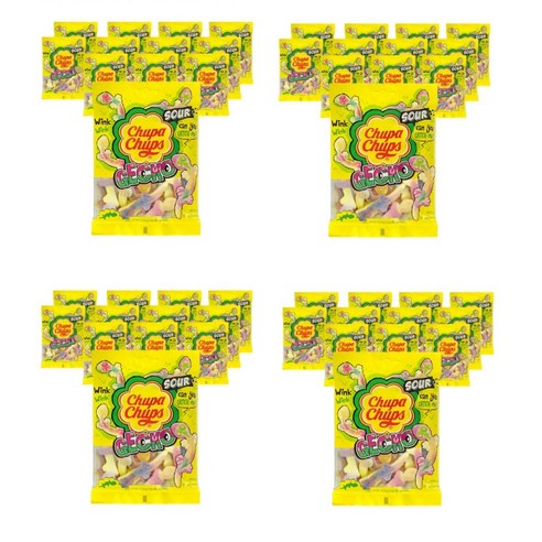 츄파춥스 사워게코 츄잉젤리 12p, 90g, 48개