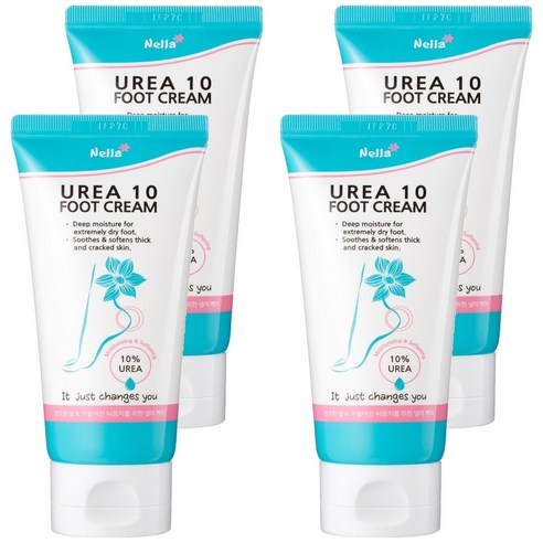 넬라 우레아 10 풋크림 100ml, 1개입, 4개