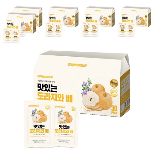 참앤들황토농원 맛있는 도라지와 배, 100ml, 180개