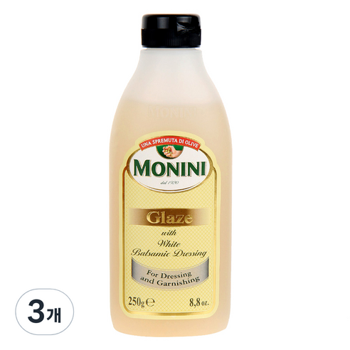모니니 화이트 발사믹 글레이즈, 250g, 3개