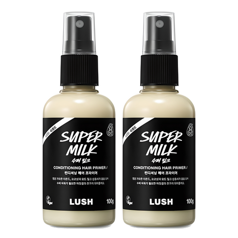 러쉬 수퍼 밀크 컨디셔닝 헤어 프라이머, 100g, 2개