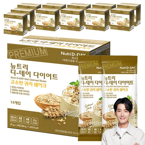 뉴트리디데이 다이어트 고소한 귀리 쉐이크 14p, 350g, 12개