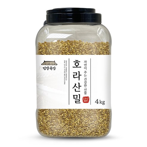 건강곡간 호라산밀 통, 4kg, 1개