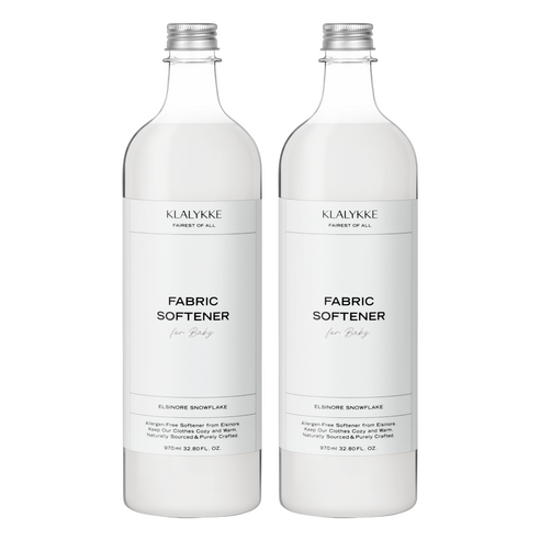 클라리케 스노우플레이크 유아 섬유유연제, 2개, 970ml