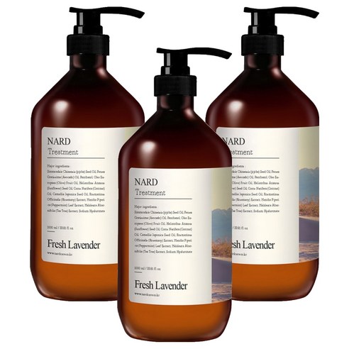 나드 리페어링 퍼퓸드 트리트먼트 프레쉬라벤더향, 1000ml, 3개