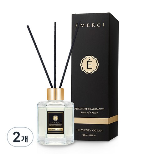 에멜시 재즈 디퓨저 120ml, 헤븐리오션, 2개