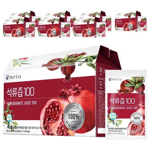 보뚜 석류즙 100, 80ml, 240개