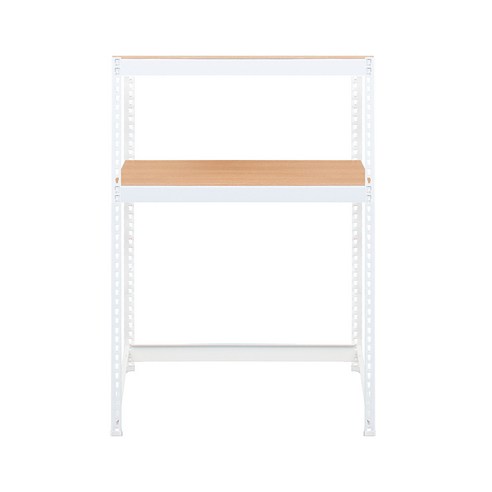 스피드랙 V2 세탁기 선반 2단 1000 x 500 x 1500 mm, 화이트(앵글)