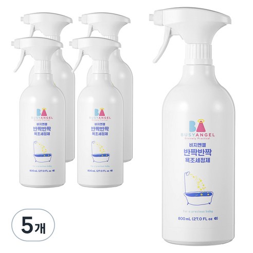 비지엔젤 반짝반짝 욕조 세정제, 800ml, 5개