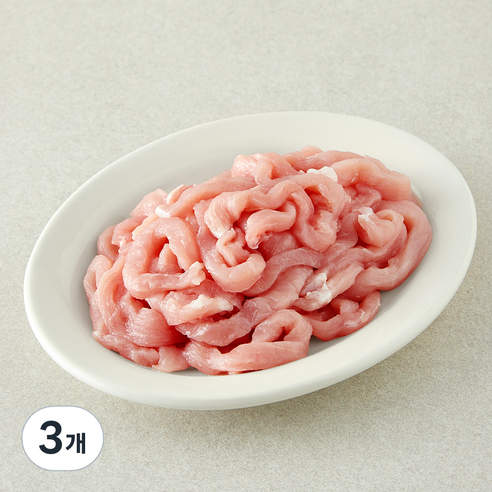 곰곰 한돈 무항생제 인증 등심 잡채용 (냉장), 3개, 300g