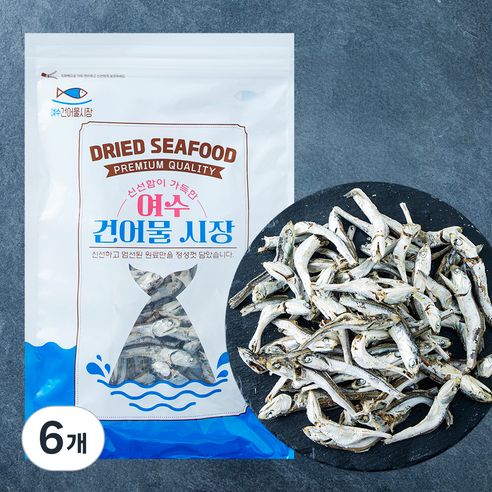 여수 건어물 시장 멸치 국물용, 6개, 300g
