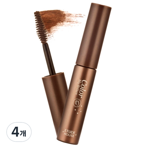 에뛰드하우스 청순 거짓 브라우 카라 4.5g, 1호 리치브라운, 4개
