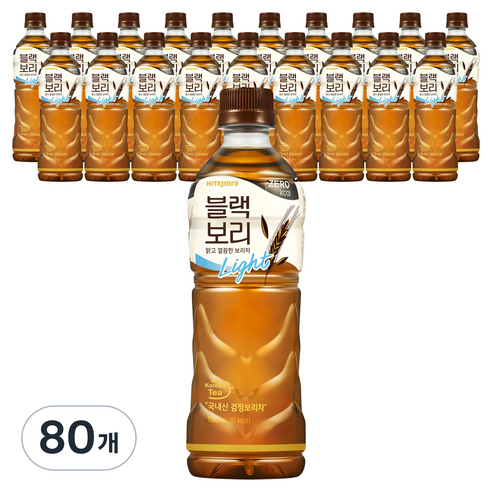 하이트진로 블랙보리 라이트, 520ml, 80개