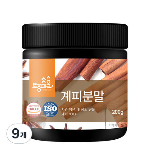 토종마을 HACCP 계피 분말, 9개, 200g