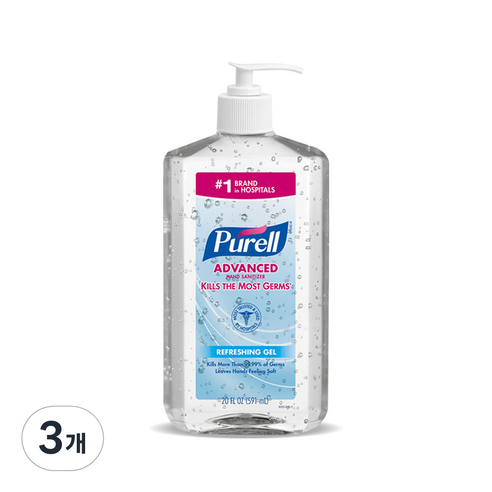 퓨렐 손소독제, 591ml, 3개