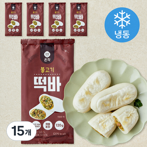 온작 불고기 떡바 (냉동), 120g, 1개입, 15개