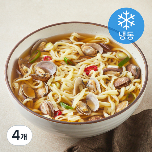 어나더테이블 바지락 폭탄 칼국수 (냉동), 850g, 4개
