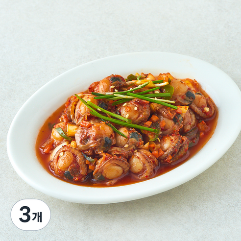 식도감 달래장 가리비 무침, 200g, 3개