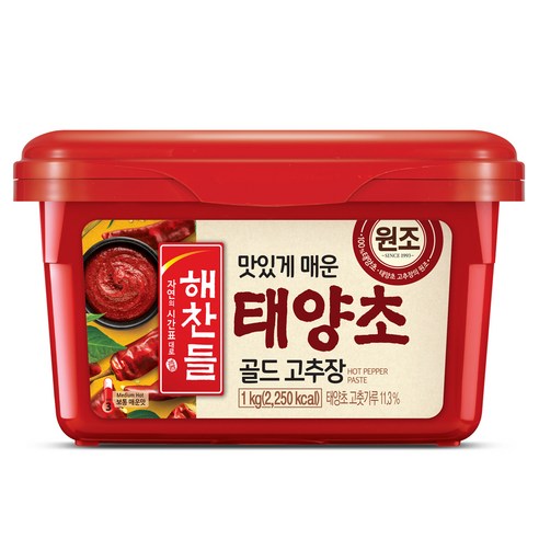 해찬들 태양초 골드 고추장, 1kg, 1개