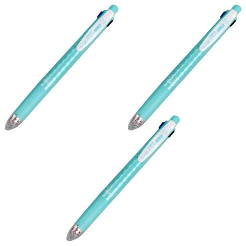 제브라 볼샤 사라사 4+1 볼펜 0.5mm + 샤프 0.5 mm J4SA11, 블루그린, 3개