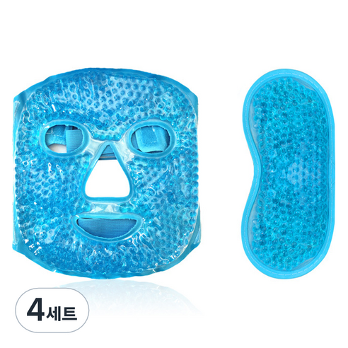 탑피아 시원한 쿨 안대 네이비 세트, 4세트