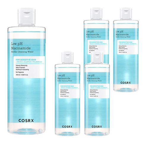 코스알엑스 약산성 나이아신아마이드 미셀라 클렌징 워터, 400ml, 5개
