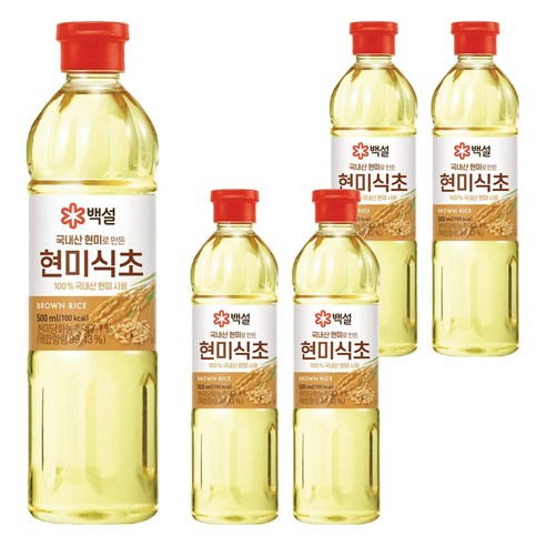 국내산 현미식초, 500ml, 5개