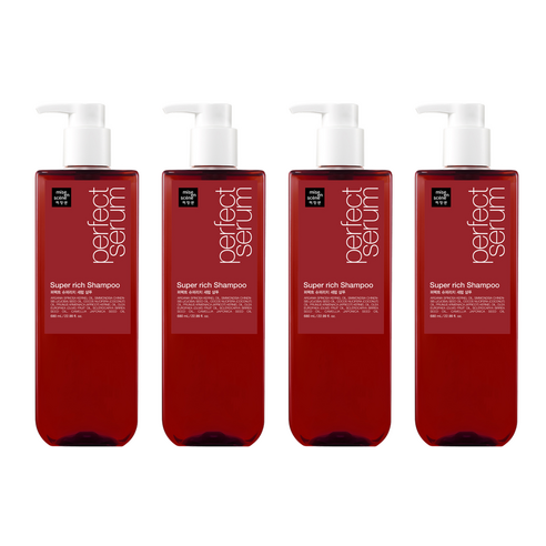 미쟝센 퍼펙트 슈퍼리치 세럼 극손상케어 샴푸 플로럴 머스크향, 680ml, 4개