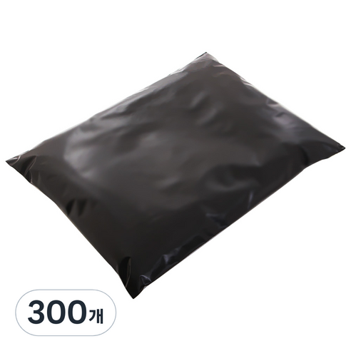 HDPE 접착 택배봉투 블랙, 300개