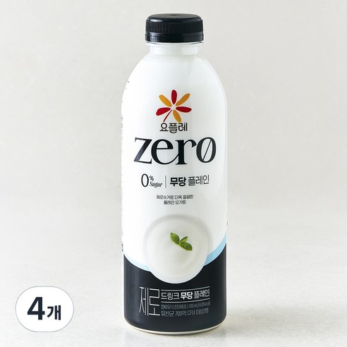 요플레 제로 드링크 무당 플레인, 700ml, 1개입, 4개