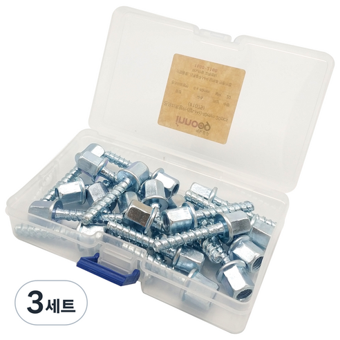 이노공구 콘크리트 앙카 암나사 30mm x 30p + 케이스, 3세트