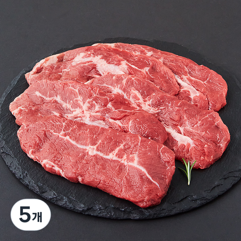 푸드랩플러스 미국산 초이스 소 부채살 구이용 (냉장), 400g, 5개