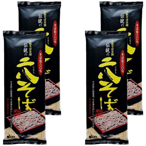 야마모토 전통 니하치 소바, 250g, 4개