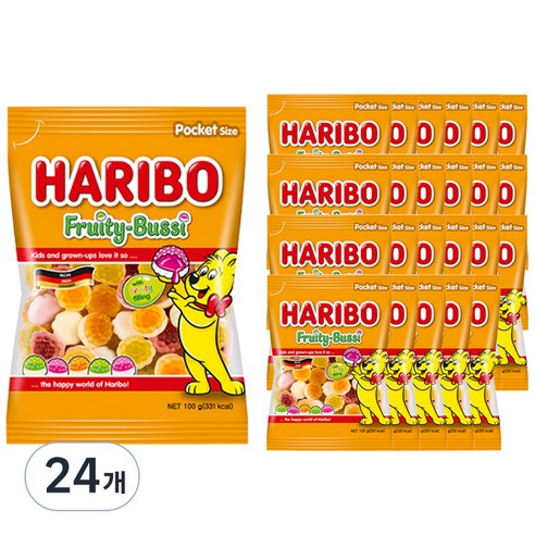 하리보 프리티부시, 100g, 24개