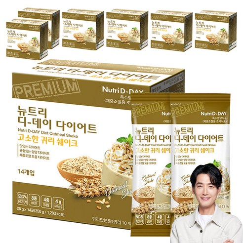 뉴트리디데이 다이어트 고소한 귀리 쉐이크 14p, 350g, 7개