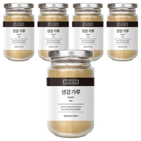 신선약초 생강가루, 80g, 5개