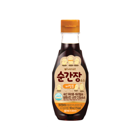 아이배냇베베 순간장 소스 190ml, 비빔용, 1병