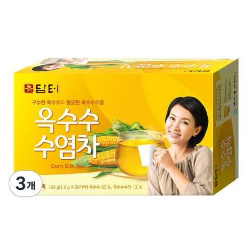 담터 옥수수수염차 티백, 3개