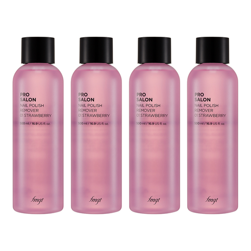 더페이스샵 프로 살롱 네일 리무버 01스트로베리, 500ml, 4개