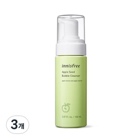이니스프리 애플씨드 버블 클렌저, 150ml, 3개