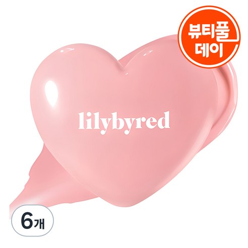 릴리바이레드 러브빔 치크밤 3.5g, 06 복숭빔, 6개