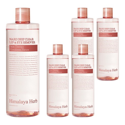 나드 딥 클리어 립 앤 아이리무버, 500ml, 5개
