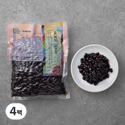 오늘의 밥상 검은콩조림, 1kg, 4팩