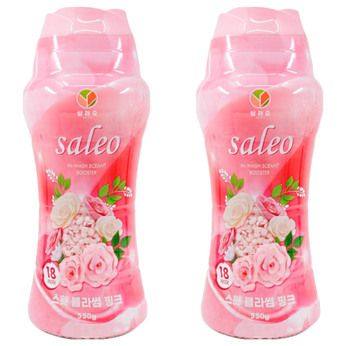 살래오 향기 부스터 섬유유연제 스윗 블라썸 핑크, 550g, 2개