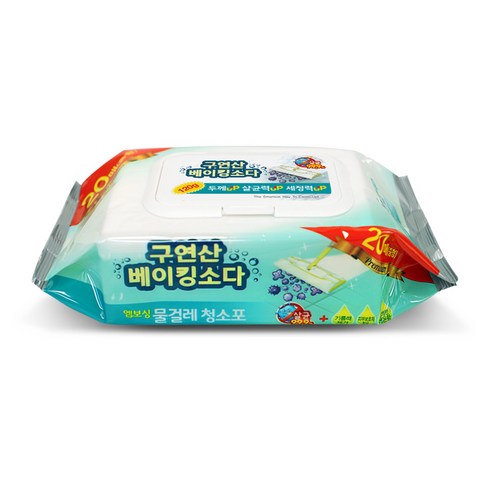 에파타클린업 구연산 베이킹소다 물걸레청소포 대형, 1개