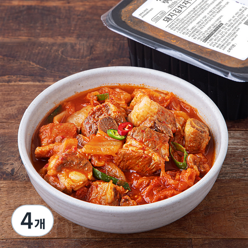 강남밥상 돼지김치자박이, 500g, 4개