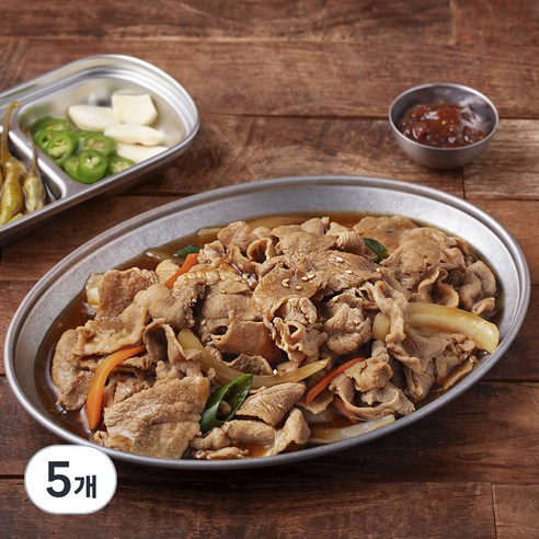 프레시지 기사식당 돼지불고기 2인분, 501g, 5개