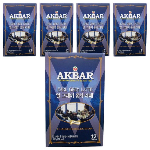 아크바얼그레이홍차라떼192g(16gx12티백), 16g, 12개입, 5개